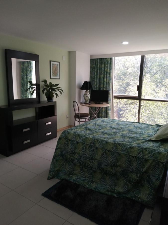 Charming Sunny Bedroom Overlooking Beautiful Amsterdam Avenue In Best Condesa Area Mexico by Eksteriør bilde